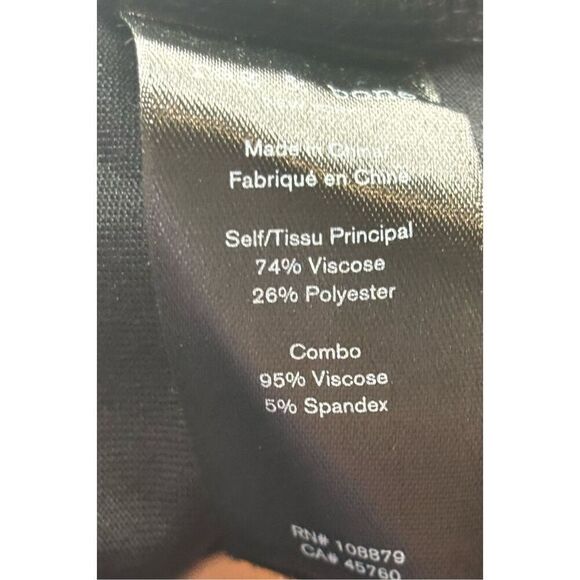 Rag & Bone Draped Shaw Turtleneck Midi Dress Long Sleeve in Black NWT Size Large - Picture 8 of 8